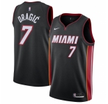 Men's Miami Heat #7 Goran Dragic Nike Black 2020-21 Swingman Jersey