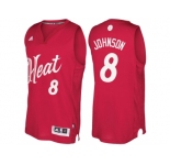 Men's Miami Heat #8 Tyler Johnson 2016 Christmas Day Red NBA Swingman Jersey