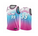 Men's Miami Heat #99 Jae Crowder Blue Pick City Edition New Uniform 2020-21 Stitched Basketball Jersey