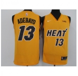 Men's Nike Miami Heat #13 Edrice Adebayo Yellow Swingman Basketball Jersey