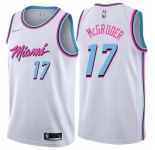 Men's Nike Miami Heat #17 Rodney McGruder Swingman White NBA Jersey - City Edition