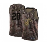 Men's Nike Miami Heat #20 Justise Winslow Swingman Camo Realtree Collection NBA Jersey