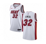 Men's Nike Miami Heat #32 Shaquille O'Neal Swingman NBA Jersey - Association Edition