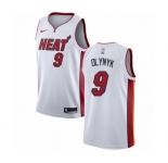 Men's Nike Miami Heat #9 Kelly Olynyk Swingman NBA Jersey - Association Edition