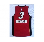 nba jerseys miami heat #3 dwyane red [2014 christmas edition]