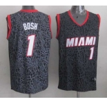 nba miami heat #1 bosh black leopard print[2014 new]