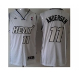 nba miami heat #11 andersen white[revolution 30 silver number silver]