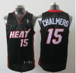 nba miami heat #15 chalmers black