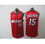 nba miami heat #15 chalmers red
