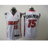 nba miami heat #15 chalmers white