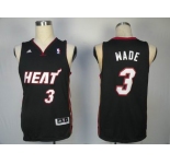 nba miami heat #3 wade black [swingman]