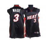 nba miami heat #3 wade black