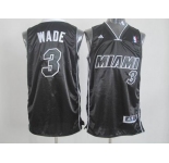 nba miami heat #3 wade black(full black)[miami]