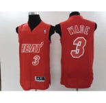 nba miami heat #3 wade red[2012 latin nights]
