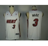 nba miami heat #3 wade white [swingman]