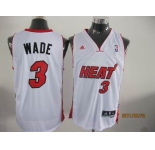 nba miami heat #3 wade white[2011 swingman revolution 30]