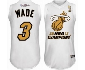 nba miami heat #3 wade white[champions].