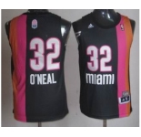 nba miami heat #32 o`neal black-orange[2012 new][miami]