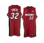 nba miami heat #32 o`neal red[revolution 30 swingman]