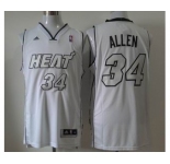 nba miami heat #34 allen white[revolution 30 swingman][number silver]