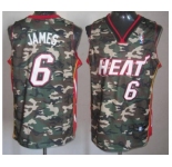 nba miami heat #6 james camo