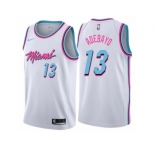 Women Nike Miami Heat #13 Edrice Adebayo Swingman White NBA Jersey - City Edition
