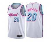 Women Nike Miami Heat #20 Justise Winslow Swingman White NBA Jersey - City Edition