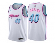 Women Nike Miami Heat #40 Udonis Haslem Swingman White NBA Jersey - City Edition