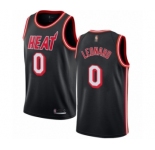 Women's Miami Heat #0 Meyers Leonard Swingman Black Fashion Hardwood Classics Basketball Jersey