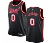 Women's Miami Heat #0 Meyers Leonard Swingman Black Fashion Hardwood Classics Basketball Jersey