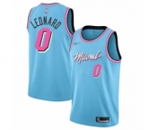 Women's Miami Heat #0 Meyers Leonard Swingman Blue Basketball Jersey - 2019-20 City Edition