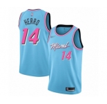 Women's Miami Heat #14 Tyler Herro Swingman Blue Basketball Jersey - 2019-20 City Edition