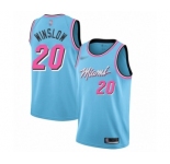 Women's Miami Heat #20 Justise Winslow Swingman Blue Basketball Jersey - 2019-20 City Edition