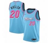 Women's Miami Heat #20 Justise Winslow Swingman Blue Basketball Jersey - 2019-20 City Edition