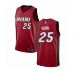 Women's Miami Heat #25 Kendrick Nunn Swingman Red Basketball Jersey Statement Edition