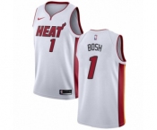 Women's Nike Miami Heat #1 Chris Bosh Swingman NBA Jersey - Association Edition