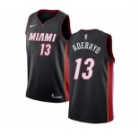 Women's Nike Miami Heat #13 Edrice Adebayo Swingman Black Road NBA Jersey - Icon Edition