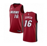 Women's Nike Miami Heat #16 James Johnson Swingman Red NBA Jersey Statement Edition