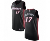Women's Nike Miami Heat #17 Rodney McGruder Authentic Black NBA Jersey - Icon Edition