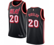 Women's Nike Miami Heat #20 Justise Winslow Swingman Black Black Fashion Hardwood Classics NBA Jersey