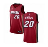 Women's Nike Miami Heat #20 Justise Winslow Swingman Red NBA Jersey Statement Edition
