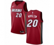 Women's Nike Miami Heat #20 Justise Winslow Swingman Red NBA Jersey Statement Edition