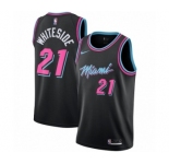 Women's Nike Miami Heat #21 Hassan Whiteside Swingman Black NBA Jersey - City Edition