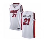 Women's Nike Miami Heat #21 Hassan Whiteside Swingman NBA Jersey - Association Edition