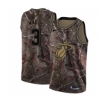 Women's Nike Miami Heat #3 Dwyane Wade Swingman Camo Realtree Collection NBA Jersey