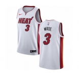 Women's Nike Miami Heat #3 Dwyane Wade Swingman NBA Jersey - Association Edition