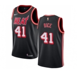 Women's Nike Miami Heat #41 Glen Rice Swingman Black Black Fashion Hardwood Classics NBA Jersey