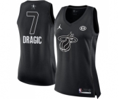 Women's Nike Miami Heat #7 Goran Dragic Swingman Black 2018 All-Star Game NBA Jersey