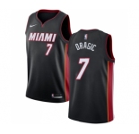 Women's Nike Miami Heat #7 Goran Dragic Swingman Black Road NBA Jersey - Icon Editio