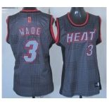 women nba miami heat #3 wade black-grey[2012]